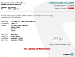 Ontario License